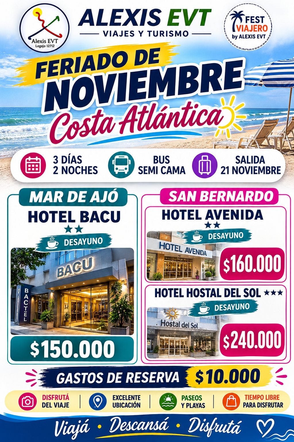 FERIADO NOVIEMBRE COSTA